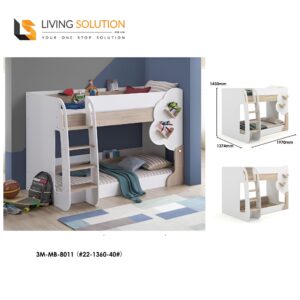 Jinn Kids Double Decker Bunk Bed Frame