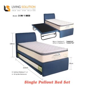 3 in 1 Pull Out Bed Set