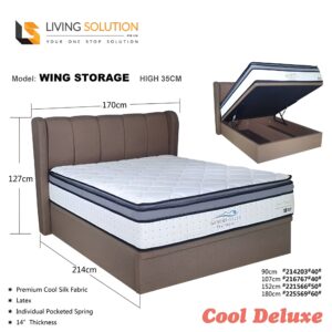 Cool Deluxe Storage Bed with Mattress Set