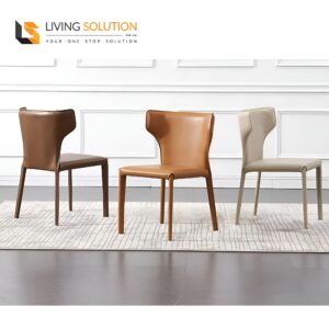 Fante Saddle Leather Dining Chair
