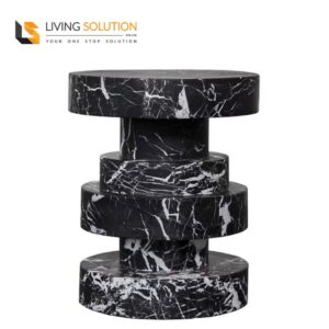 Gise Cultured Marble Side Table Bedside Table