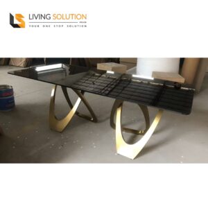 Brose Glass Top Dining Table