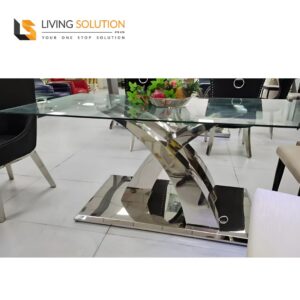 Dacian Glass Top Dining Table