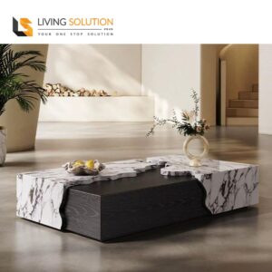 Geno Cultured Marble Coffee Table - 130cm