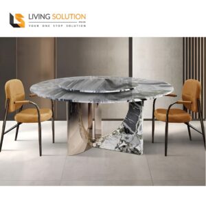 Karis Sintered Stone Round Dining Table