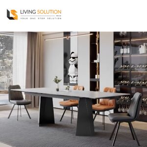 Mia Sintered Stone Extendable Dining Table