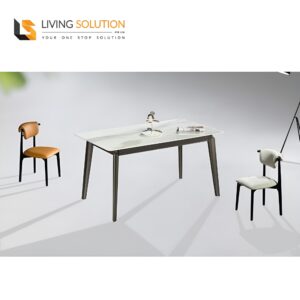 Mylo Sintered Stone Top Wooden Dining Table