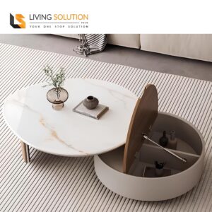 Kele Rotatable Twin Coffee Table Set