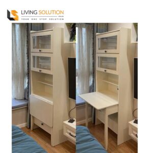 Acacia II Space Saving Study Table with Shelf