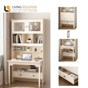 Acacia Space Saving Study Table with Shelf