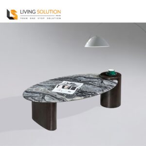 Isela Oval Marble Coffee Table