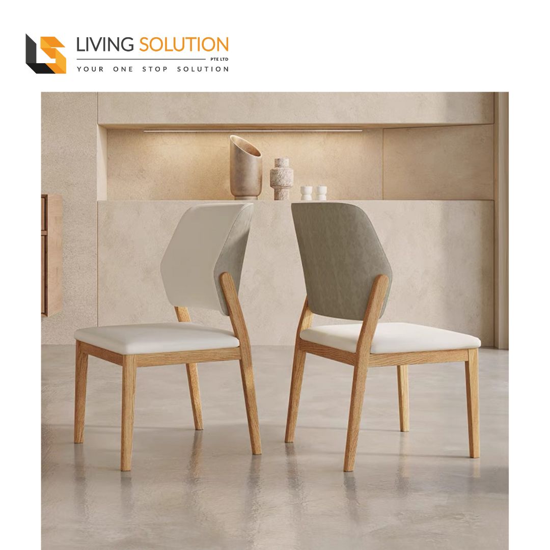 Qira Ash Wood Dining Chair Wooden Dining Chair