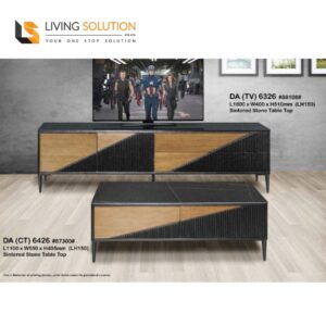 Heath Sintered Stone Coffee Table TV Console