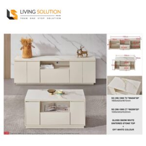 Qulu Sintered Stone Coffee Table TV Console