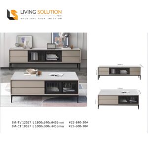 Weike Sintered Stone Coffee Table TV Console