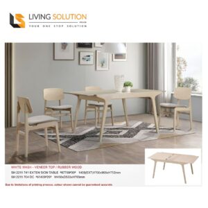 Bruno Wooden Extendable Dining Table