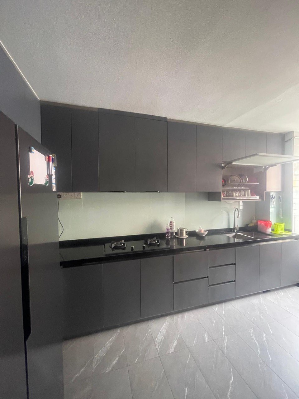 Customised Modular 304 Stainless Steel Kitchen Cabinet Box Up with Quartz Top Customised Modular 304 Stainless Steel Kitchen Cabinet Box Up with Quartz Top