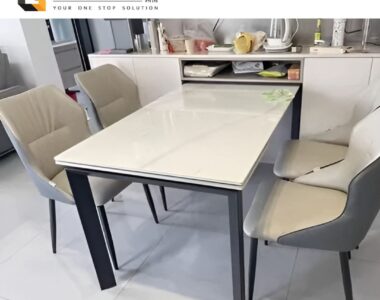 Enzio Sintered Stone Extendable Dining Table