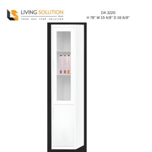 Kurt 1 Door Bookshelf