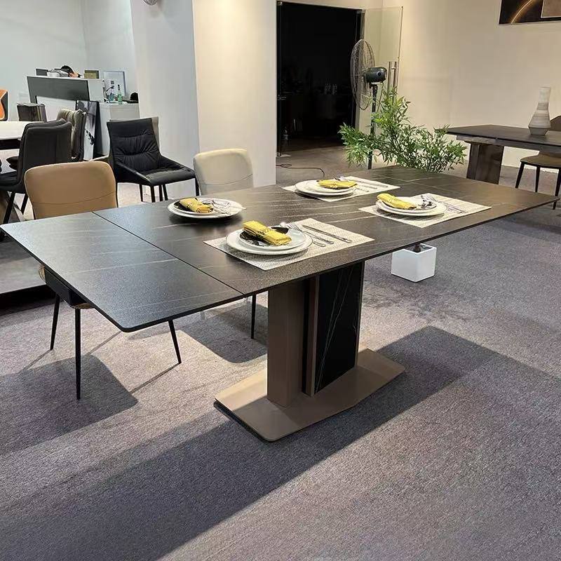 Kiara Sintered Stone Extendable Dining Table - Side Extension