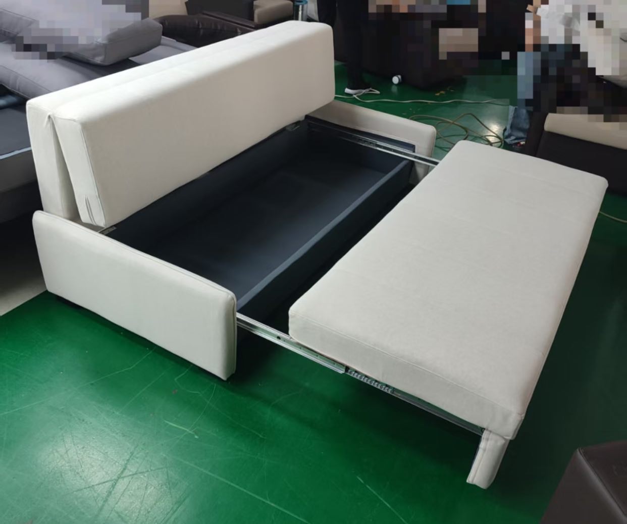 Ava Sofa Bed with Storage in storage view Ava Sofa Bed with Storage in storage view