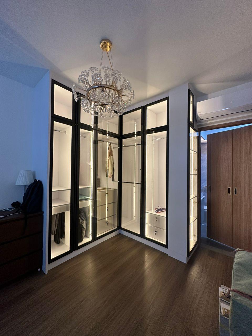 Customisable Swing Door Glass Wardrobe Singapore