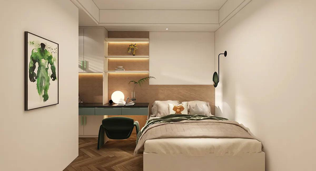 Cream Green Junior Bedroom Singapore