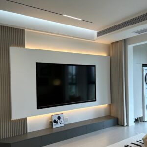 Custom Made TV Console TV Wall Feature with Local Carpentry or China Carpentry
