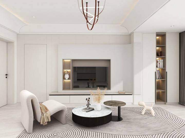 Custom Made TV Console Singapore White Cream Theme Custom Made TV Console Singapore White Cream Theme