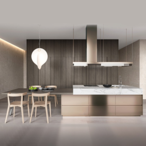 Bronze Custom Kitchen Island with Dining Table Singapore