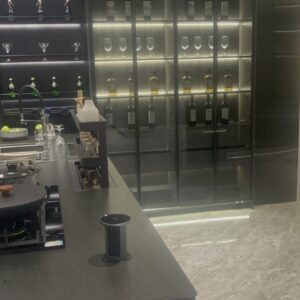 Custom Stainless Steel Glass Display Cabinet