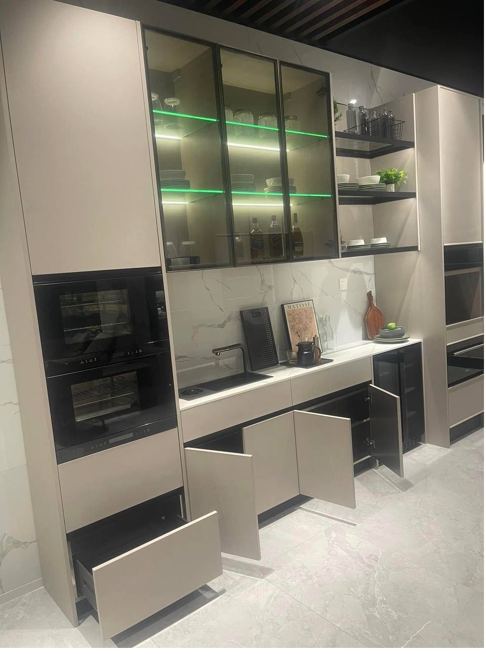 Custom Stainless Steel Pantry Cabinet