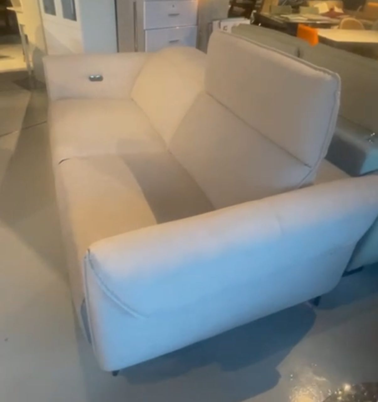 Pet Friendly Fabric Recliner Sofa