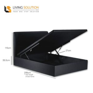 dimension of Viro Storage Bed Frame