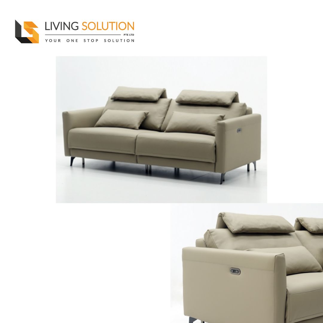 Adonis Leather or Fabric Incliner Recliner Sofa (1) close up of Adonis Leather or Fabric Incliner Recliner Sofa