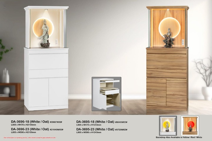 Altar Table 3696 Altar Table 3696 Modern Altar Cabinet with backlight