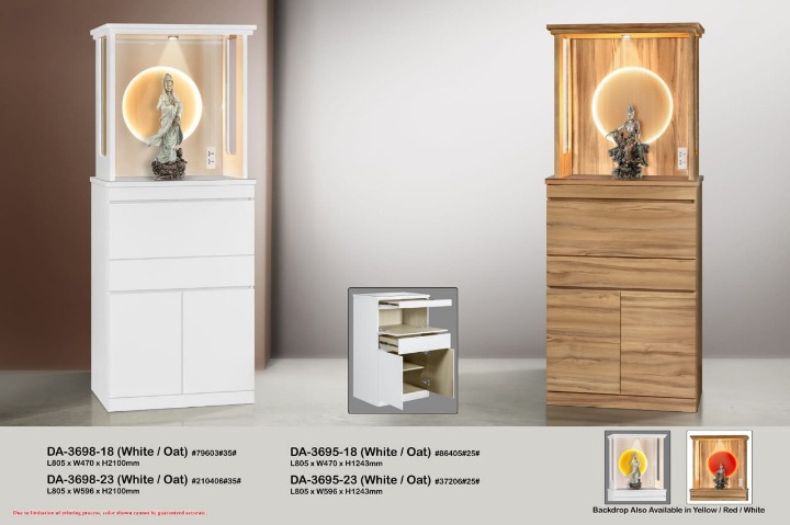 Altar Table 3698 Altar Table 3698 Modern Altar Cabinet with backlight