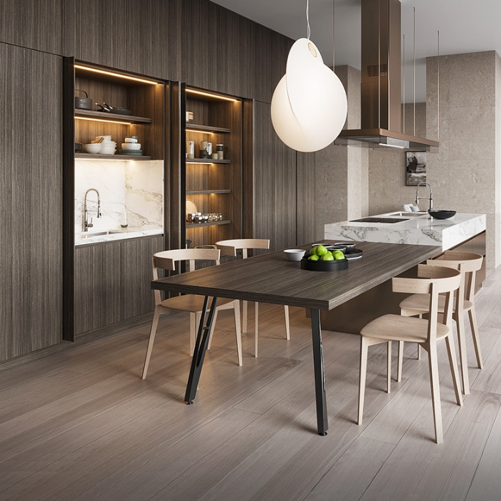 Custom Kitchen Island Hidden Pantry Cabinet Singapore