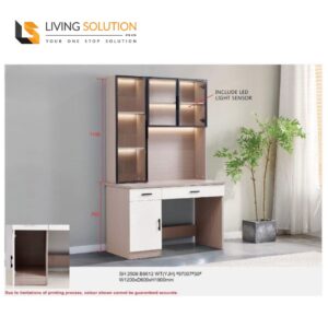 Hazel II Study Table with Shelving