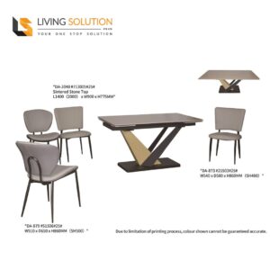Raven Sintered Stone Extendable Dining Table