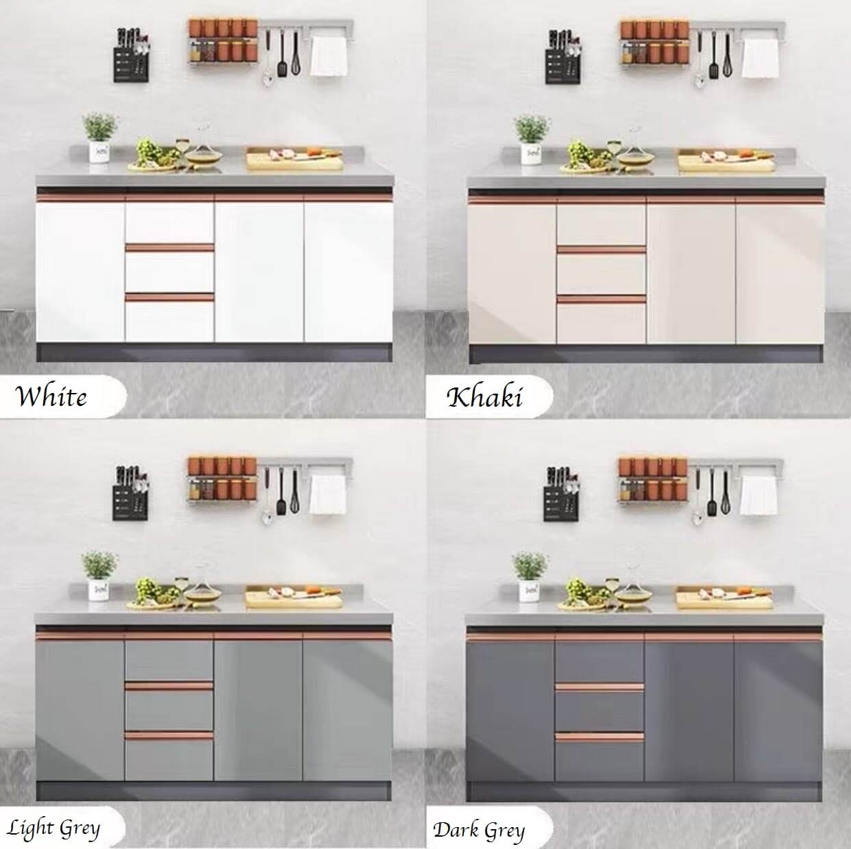 06 Customised or Modular Aluminium Kitchen Cabinet colour 06 Customised or Modular Aluminium Kitchen Cabinet colour