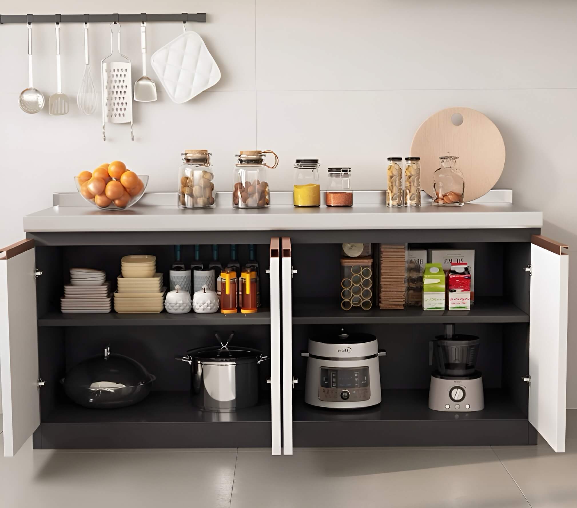 06 Customised or Modular Aluminium Kitchen Cabinet internal (1) 06 Customised or Modular Aluminium Kitchen Cabinet internal