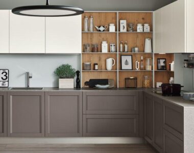 shaker style kitchen cabinet in stainless steel in Singapore at Living Solution