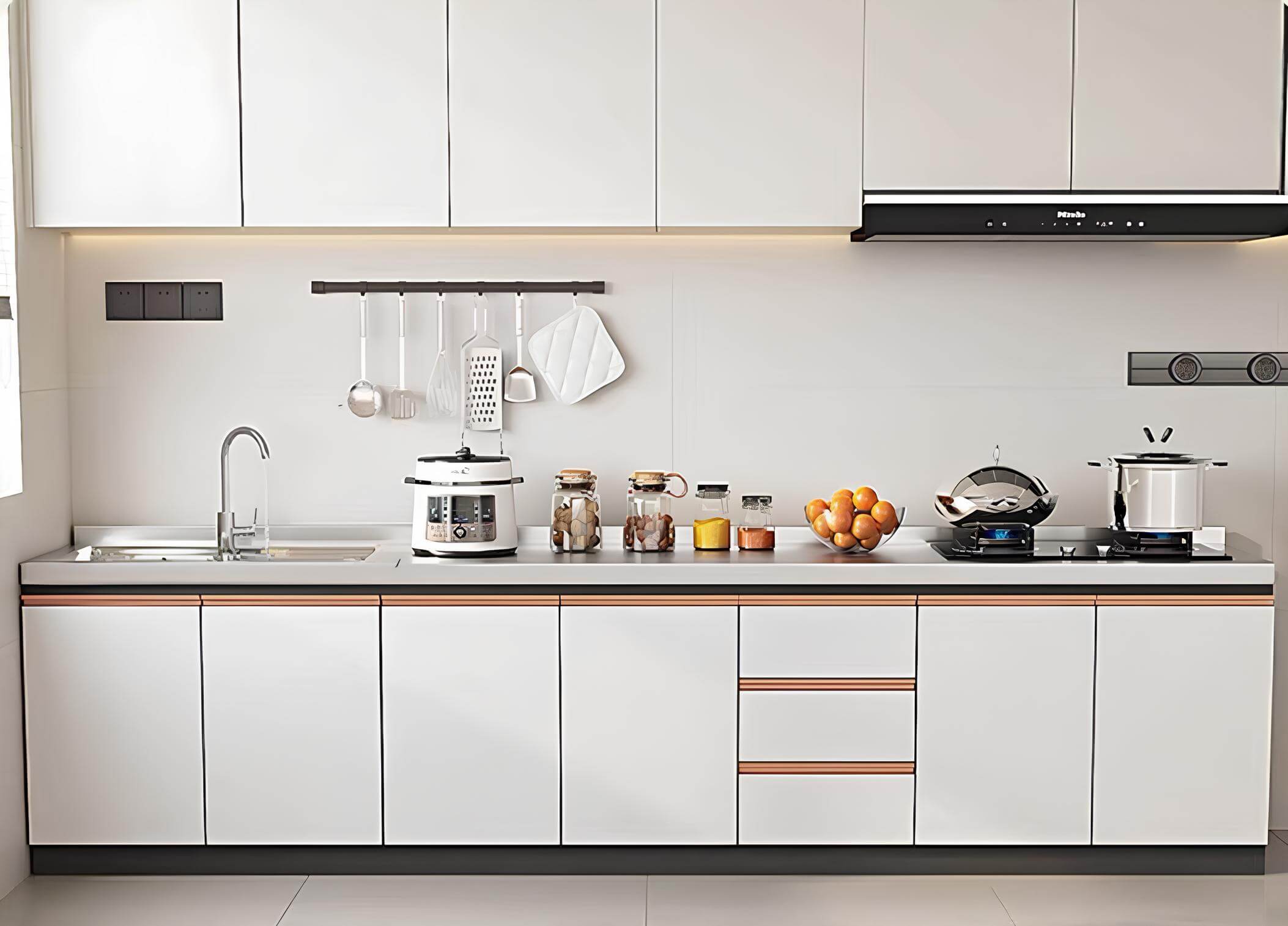 06 Customised or Modular Aluminium Kitchen Cabinet 06 Customised or Modular Aluminium Kitchen Cabinet