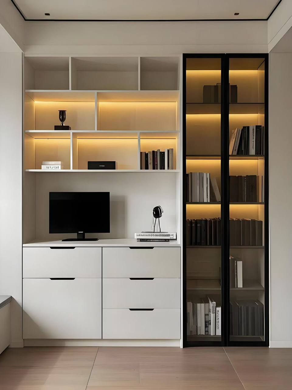 Premium Custom Aluminium Bookshelf Storage Cabinet Display Cabinet -1 Premium Custom Aluminium Bookshelf Storage Cabinet Display Cabinet